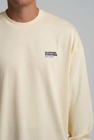44 APPAREL Oversized long sleeve T-shirt. Streetwear EST 2023 essential clothing brand.