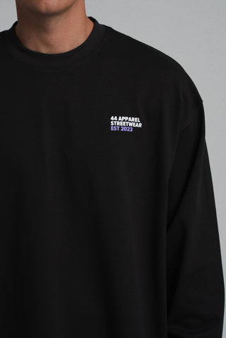 44 APPAREL Oversized long sleeve T-shirt. Streetwear EST 2023 essential clothing brand.