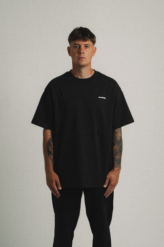 44 APPAREL OVERSIZED T-SHIRT - WASHED BLACK
