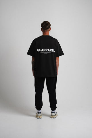 44 APPAREL OVERSIZED T-SHIRT - WASHED BLACK