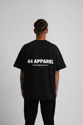 44 APPAREL OVERSIZED T-SHIRT - WASHED BLACK