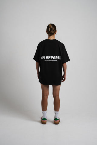 44 APPAREL OVERSIZED T-SHIRT - WASHED BLACK