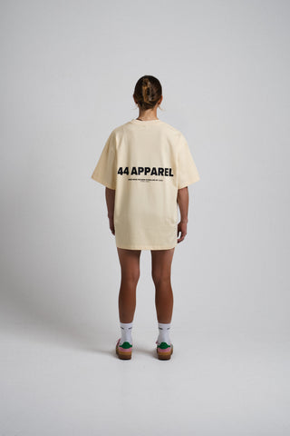 44 APPAREL OVERSIZED T-SHIRT - VANILLA