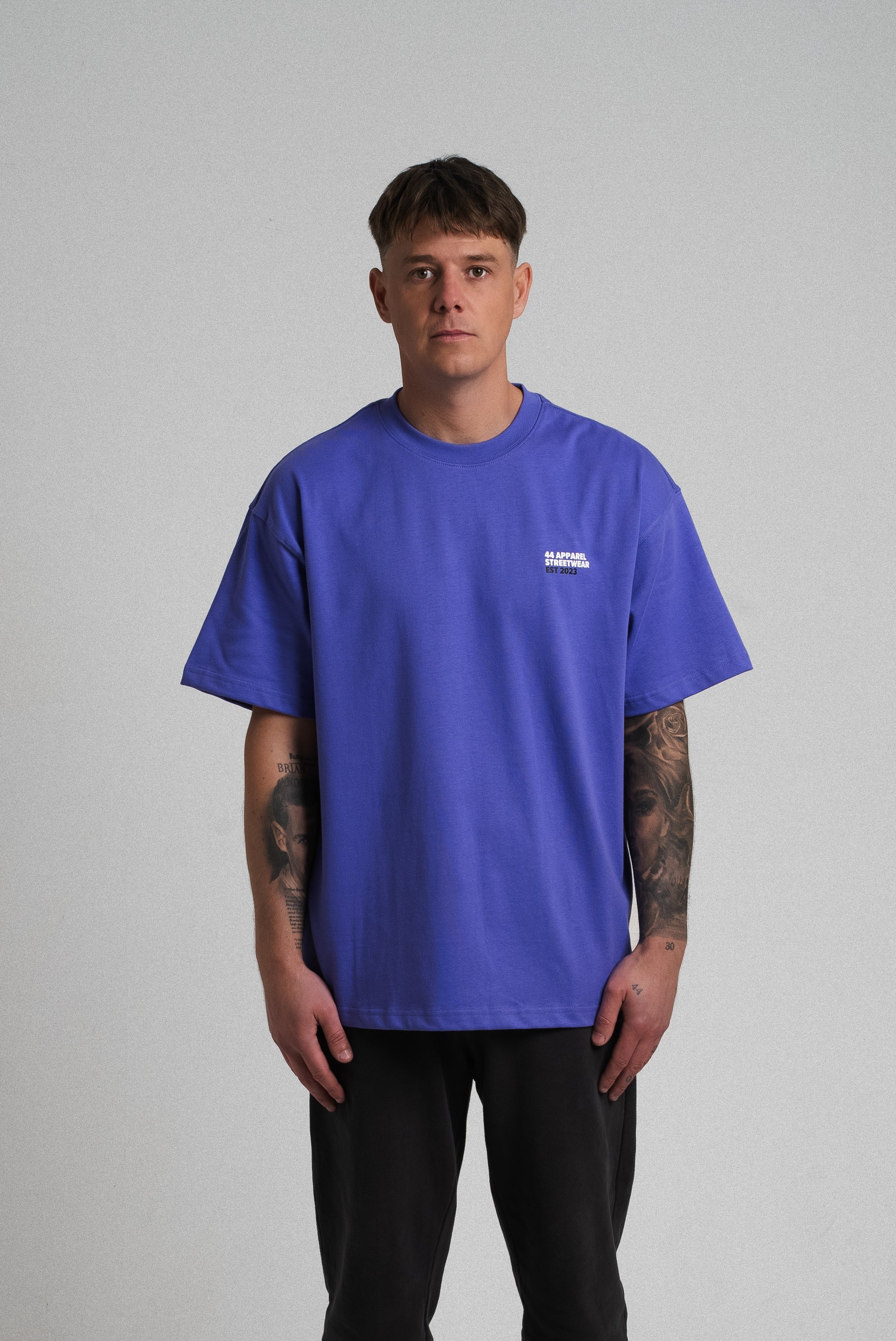 OVERSIZED T SHIRT IRIS BLUE